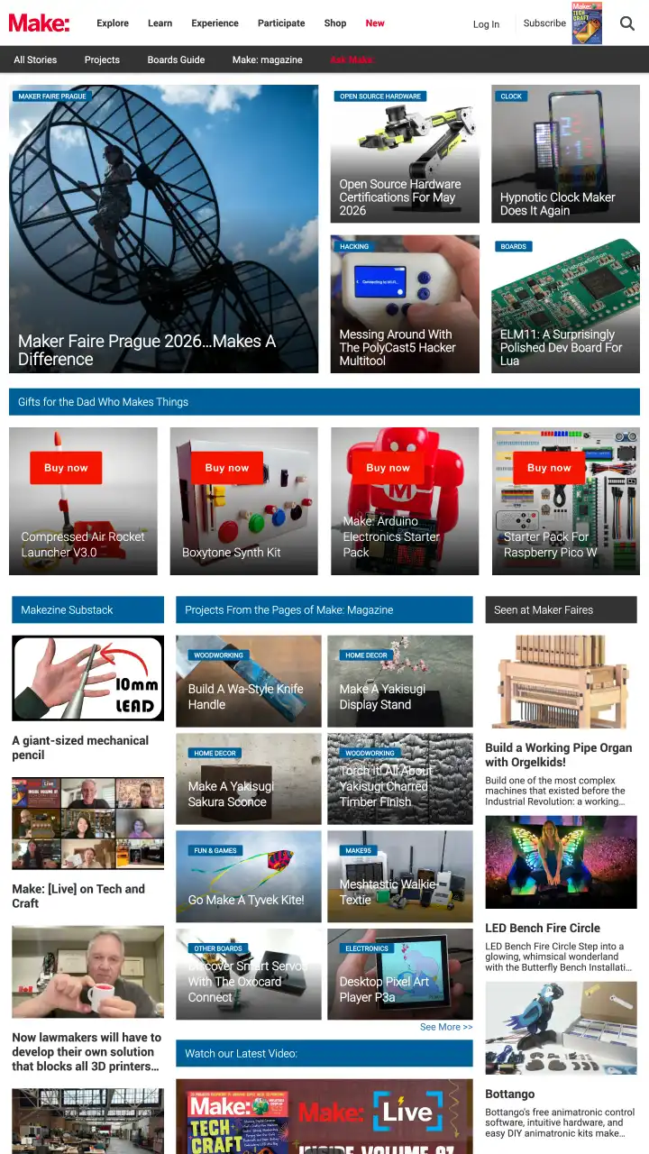 Preview of makezine.com