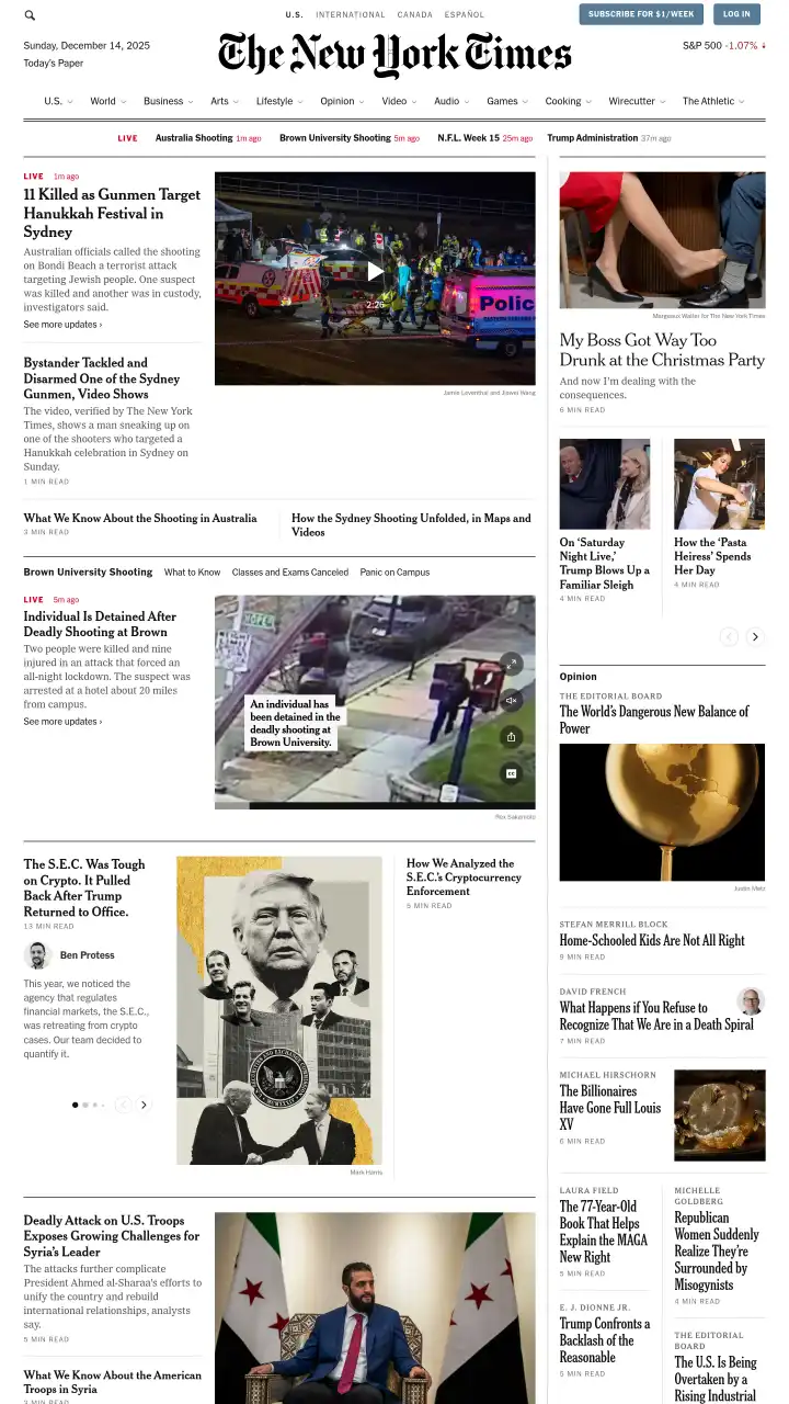 Preview of The New York Times