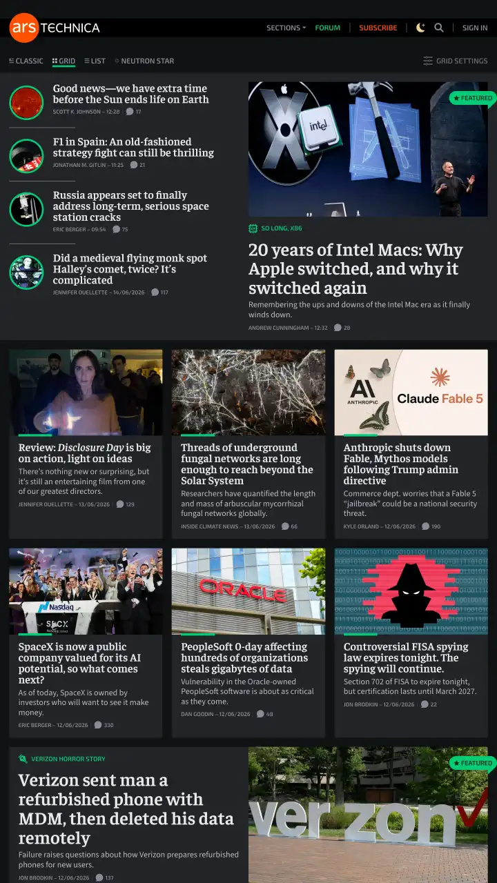Preview of Ars Technica