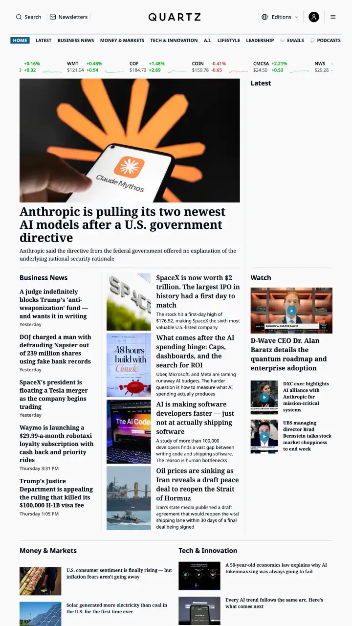 Preview of qz.com