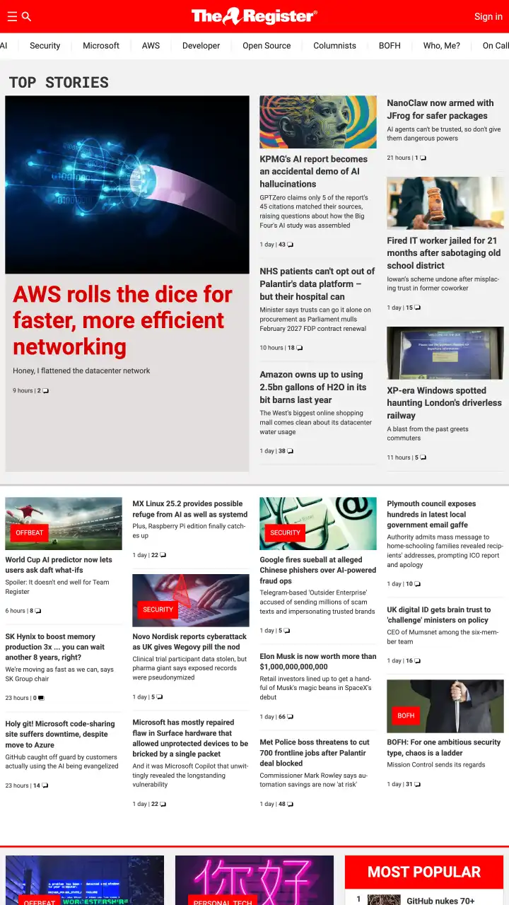 Preview of The Register