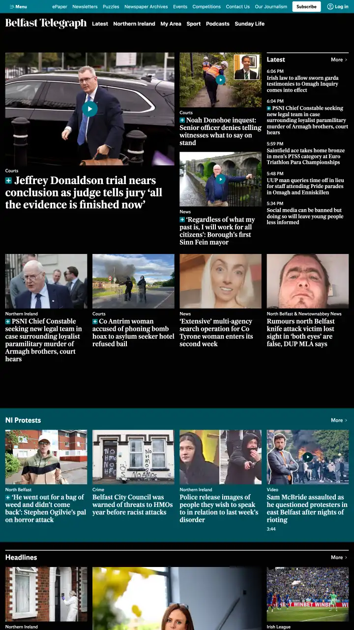 Preview of Belfast Telegraph