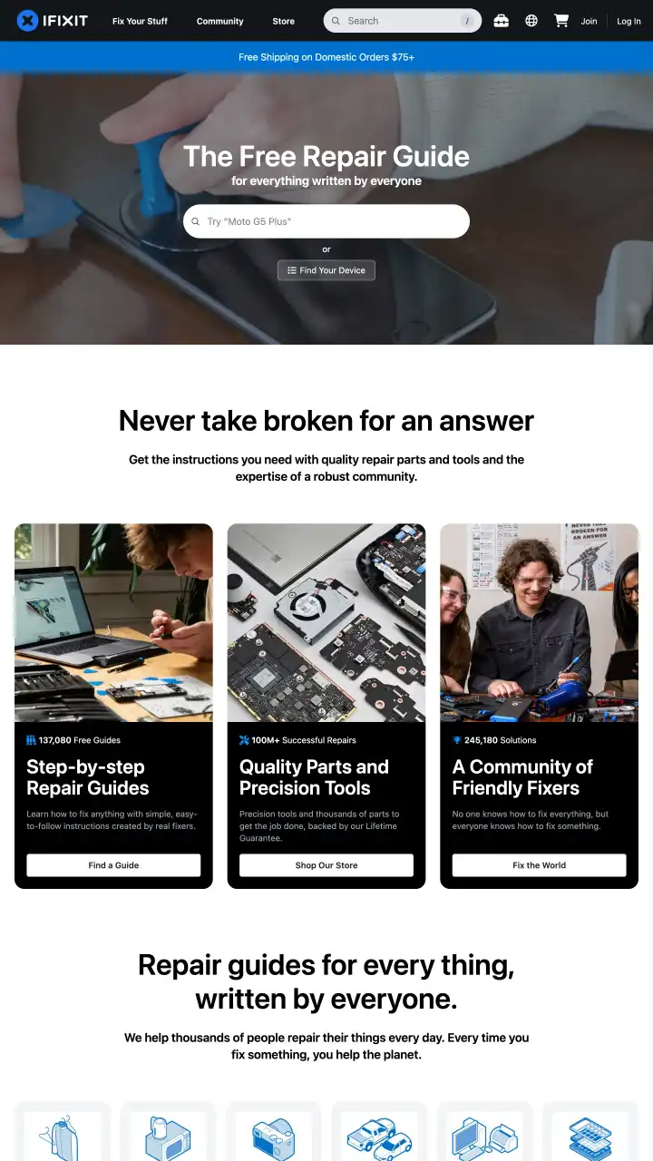 Preview of iFixit