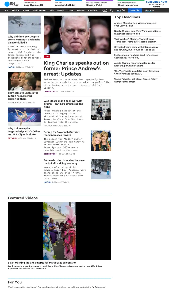 Preview of USA Today